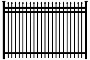 Classic Spear Point Ornamental Iron Fence