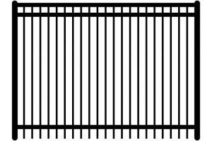 Majestic Flat Top Ornamental Iron Fence